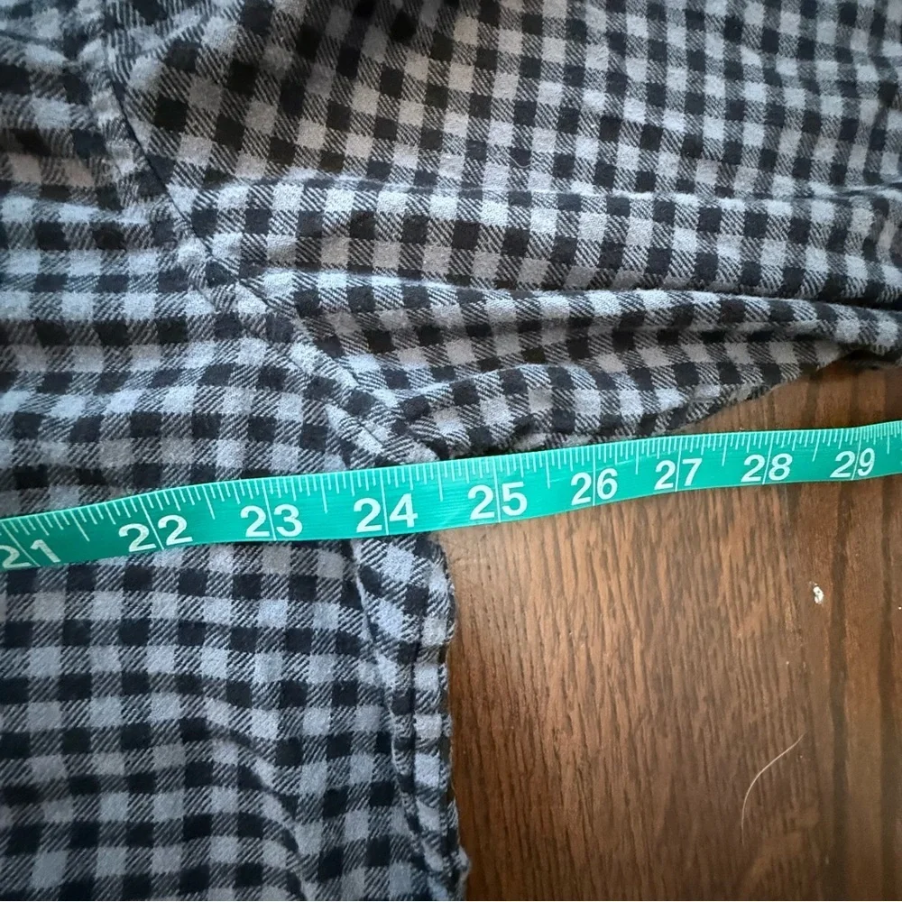 Goodfellow & Co Black and White Plaid lightweight Flannel Shirt Men’s XL - Picture 4 of 7